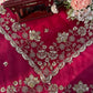 Designer Fendy Silk Saree with Heavy Beads & Sequins Work