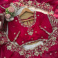 Designer Fendy Silk Saree with Heavy Beads & Sequins Work