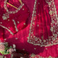 Designer Fendy Silk Saree with Heavy Beads & Sequins Work