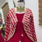 Designer Fox Blooming Georgette Gown with Embroidered Jacket | Party & Wedding Wear