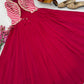 Designer Fox Blooming Georgette Gown with Embroidered Jacket | Party & Wedding Wear