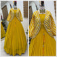 Designer Fox Blooming Georgette Gown with Embroidered Jacket | Party & Wedding Wear