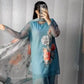 Designer Fox Georgette Digital Print Sharara Suit Set