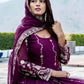 Designer Fox Georgette Embroidered Gown Set for Festive and Wedding Wear