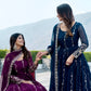 Designer Fox Georgette Embroidered Gown Set for Festive and Wedding Wear