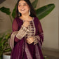 Designer Fox Georgette Embroidered Gown with Heavy Sequence Work & Dupatta – Wedding & Festive Wear