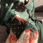 Designer Fox Georgette Embroidered Sharara Suit with Printed Bottom