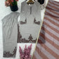 Designer Fox Georgette Embroidered Suit Set with Farshi Pant