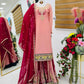 Designer Fox Georgette Palazzo Suit with Embroidered Dupatta | Fully Stitched