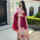 Designer Fox Georgette Palazzo Suit with Embroidered Dupatta | Fully Stitched