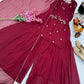 Designer Fox Georgette Palazzo Suit with Embroidery Sequin Work & Dupatta | Fully Stitched