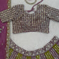 Designer Georgette Embroidered Sequins Lehenga Set