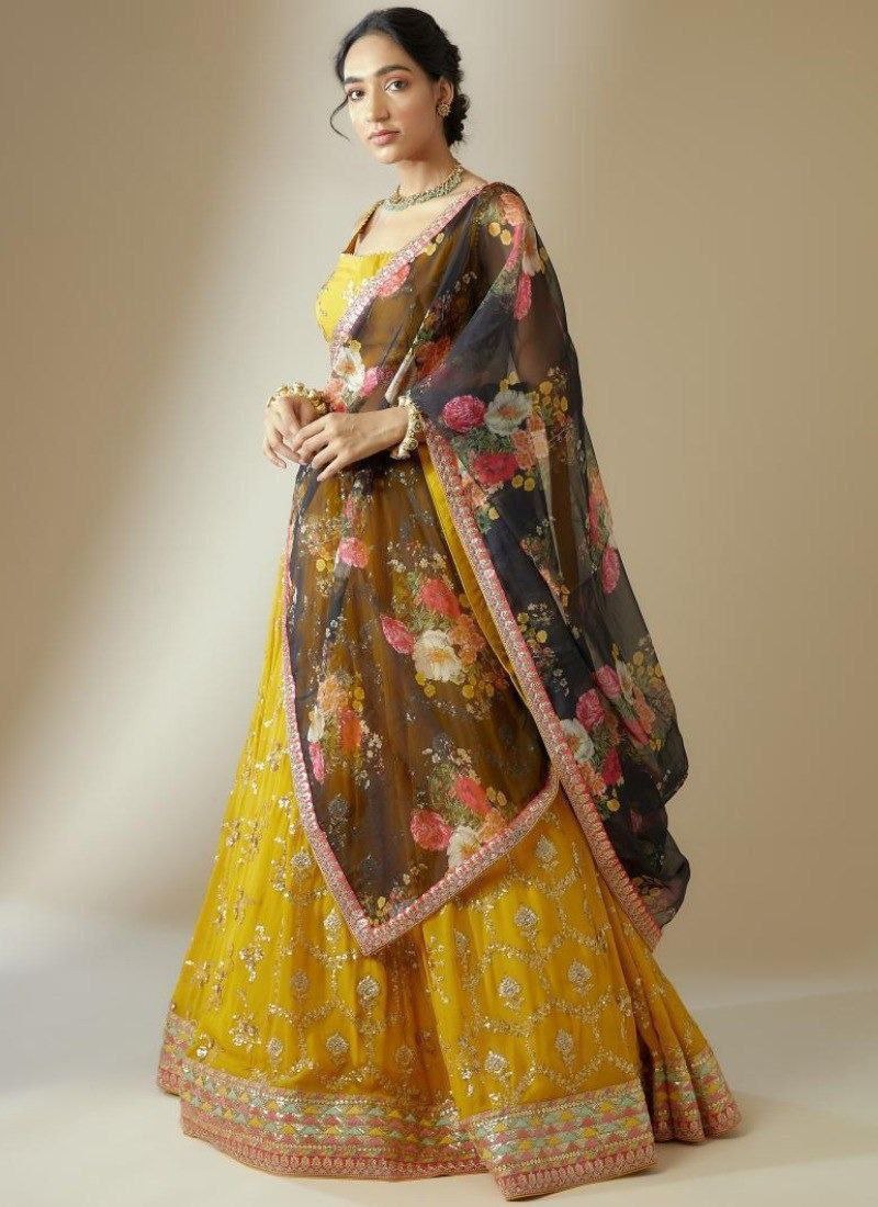Designer Georgette Lehenga Choli Set