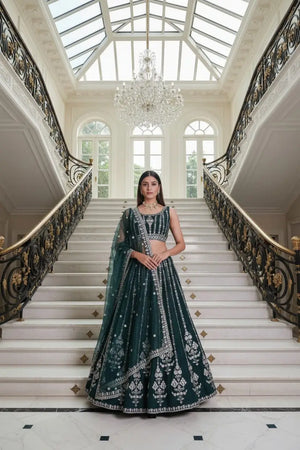 Designer Georgette Lehenga Choli Set for Wedding and Festive Wear