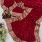 Designer Georgette Saree with Embroidered Blouse