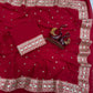Designer Georgette Saree with Embroidered Blouse
