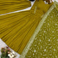 Designer German Chiffon Embroidered Gown Set with Dupatta