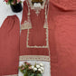 Designer German Chiffon Embroidered Palazzo Suit Set