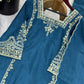 Designer German Chiffon Embroidered Palazzo Suit Set