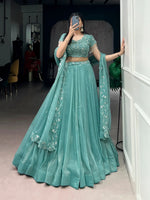 Designer Gold Coin Embroidered Lehenga Set for Wedding and Festive Wear