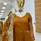Designer Gold Crazy Embroidered Sharara Set with Dupatta | Fully Stitched