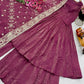 Designer Gold Crazy Embroidered Sharara Set with Dupatta | Fully Stitched