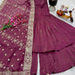 Designer Gold Crazy Embroidered Sharara Set with Dupatta | Fully Stitched