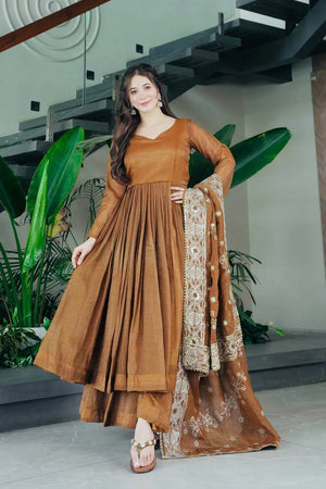Designer Gold Crazy Embroidered Sharara Set with Dupatta | Fully Stitched