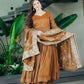 Designer Gold Crazy Embroidered Sharara Set with Dupatta | Fully Stitched