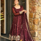Designer Gold Crazy Fabric Anarkali with Embroidery Sequins Work | Sharara & Dupatta Set | Fully Stitched