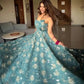 Designer Hand Beads work Anarkali Suit for Festive and Wedding Occasions