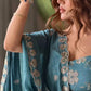 Designer Hand Beads work Anarkali Suit for Festive and Wedding Occasions