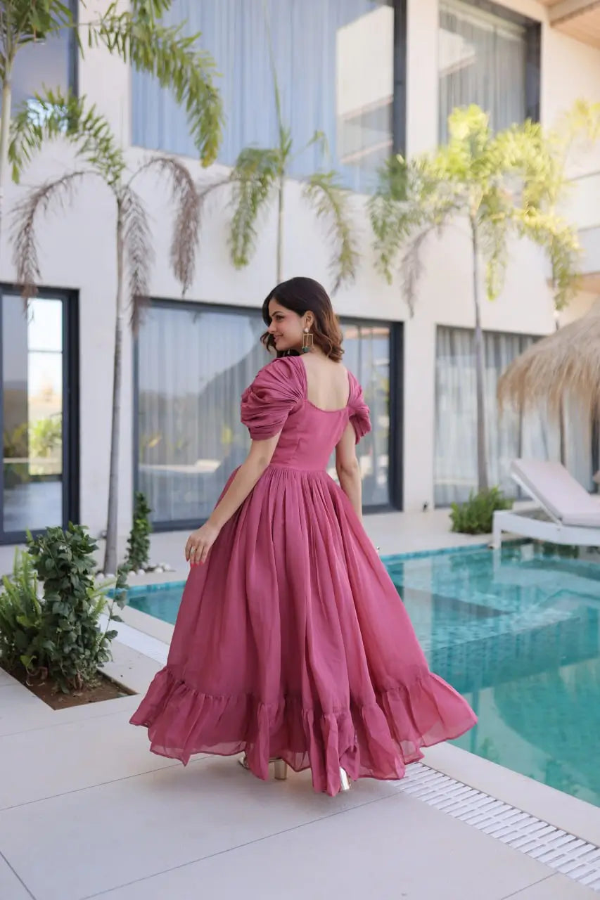 Designer Handwork Party Wear Gown for Festive and Special Occasions