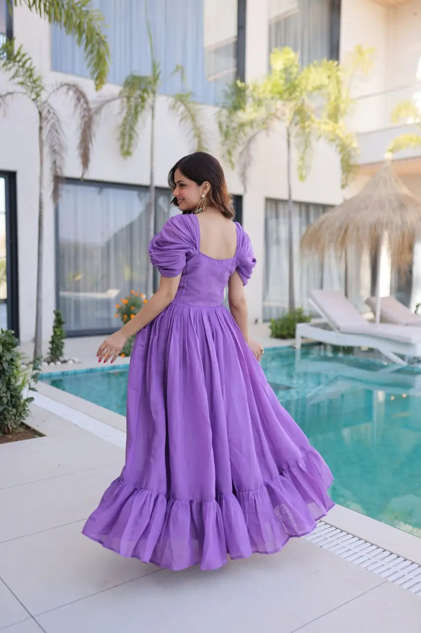 Designer Handwork Party Wear Gown for Festive and Special Occasions