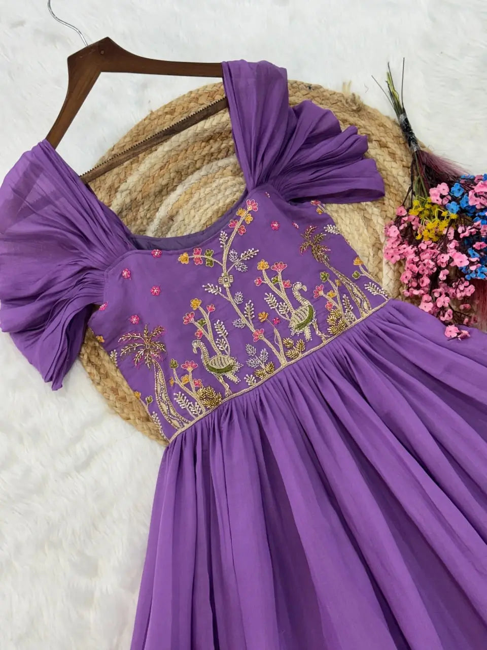 Designer Handwork Party Wear Gown for Festive and Special Occasions