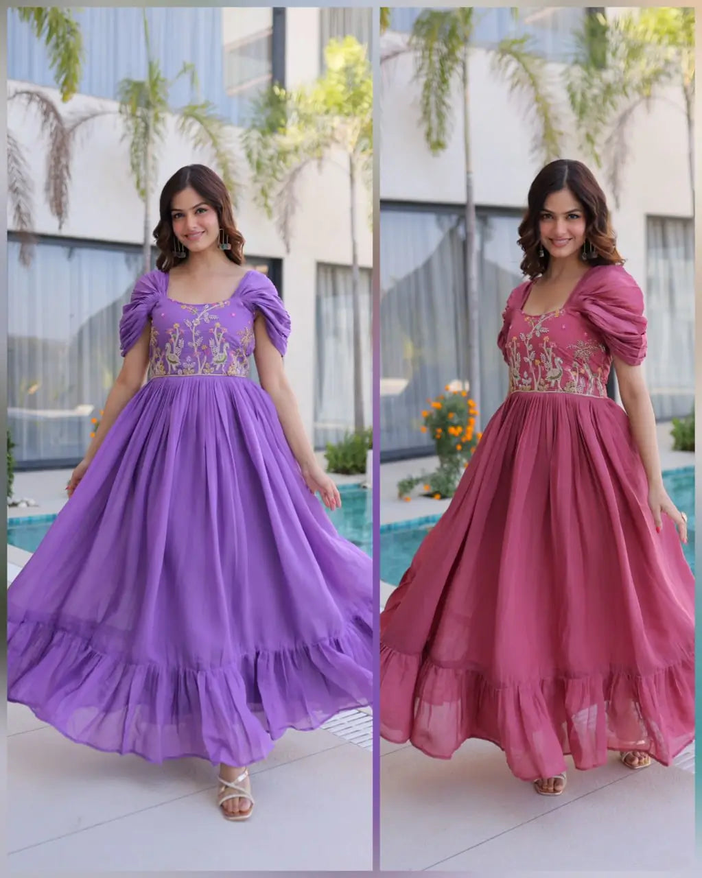 Designer Handwork Party Wear Gown for Festive and Special Occasions