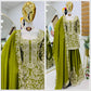 Designer Heavy Chinon Silk Sharara Suit with Coding Sequin Embroidery