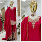 Designer Heavy Chinon Silk Sharara Suit with Coding Sequin Embroidery
