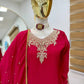 Designer Heavy Chinon Silk Sharara Suit with Coding Sequin Embroidery