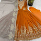 Designer Heavy Georgette Embroidered Party Wear Gown Set
