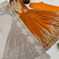 Designer Heavy Georgette Embroidered Party Wear Gown Set