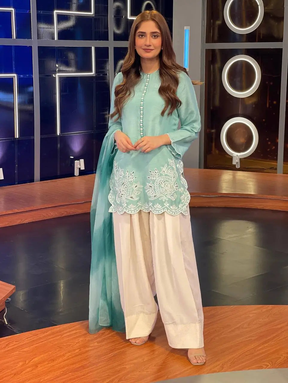 Designer Heavy Georgette Embroidered Suit Set