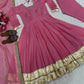 Designer Heavy Tabby Organza Anarkali Suit Set