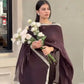 Designer Japan Satin Suit Set with Georgette Dupatta