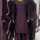 Designer Japan Satin Suit Set with Georgette Dupatta