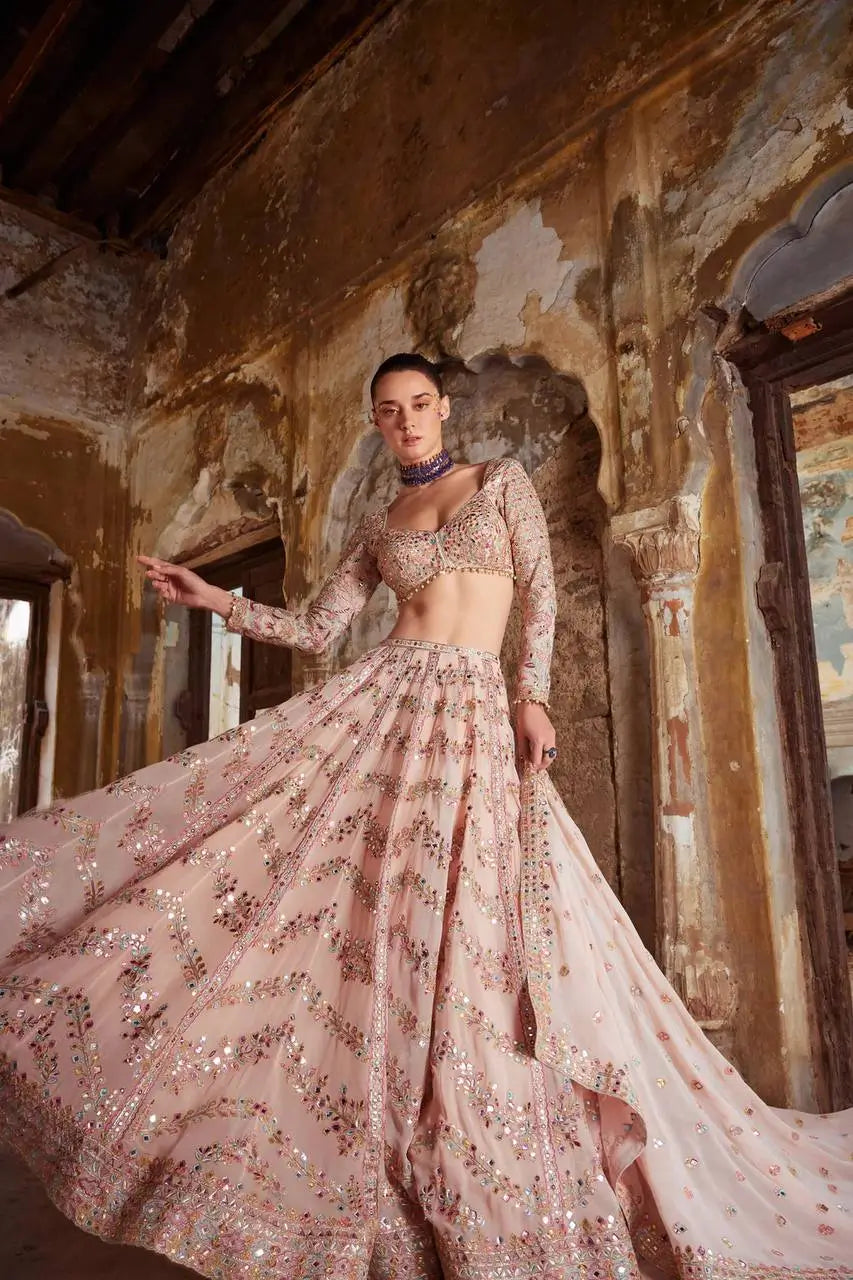 Designer Kasturi Silk Lehenga Set for Wedding and Festive Occasions