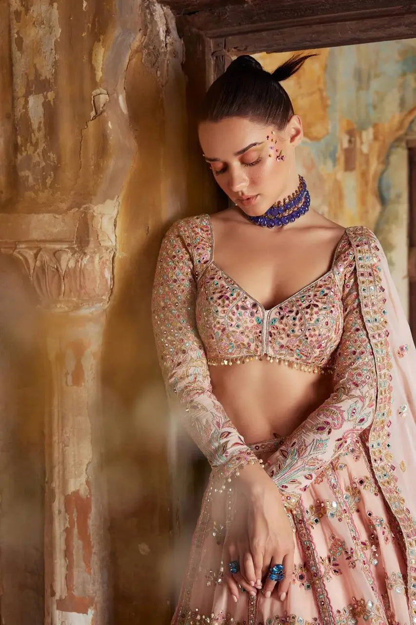 Designer Kasturi Silk Lehenga Set for Wedding and Festive Occasions