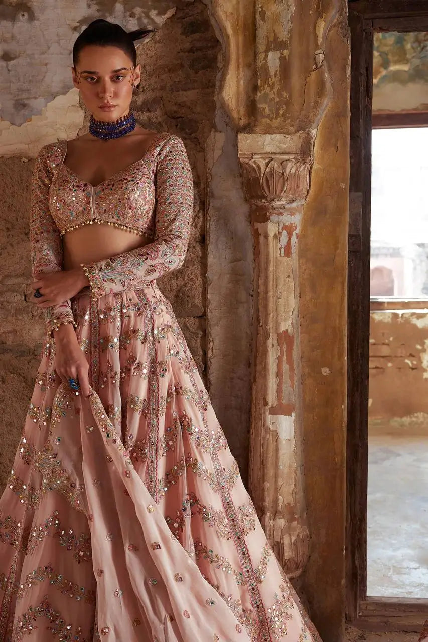 Designer Kasturi Silk Lehenga Set for Wedding and Festive Occasions