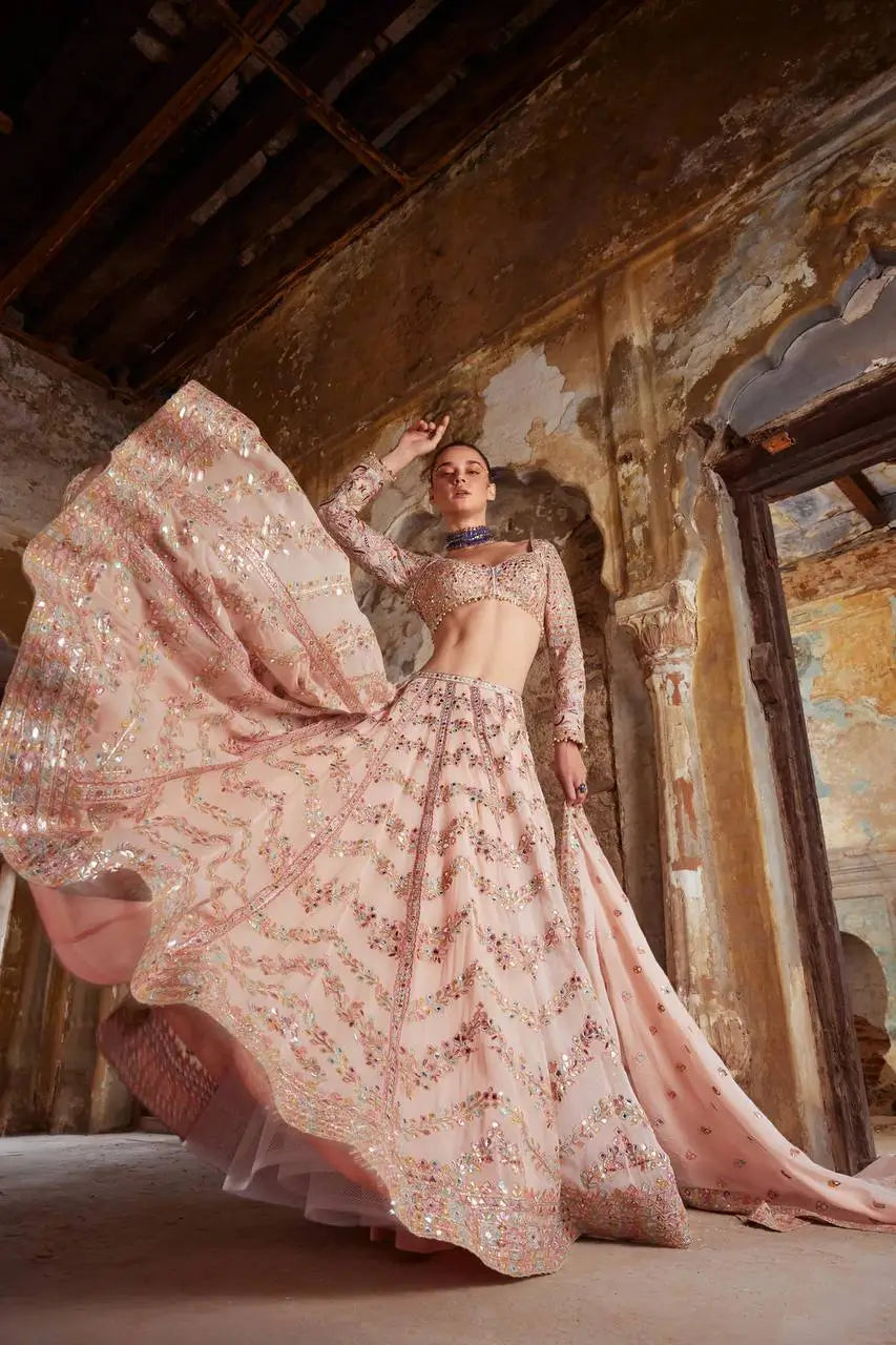 Designer Kasturi Silk Lehenga Set for Wedding and Festive Occasions