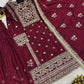 Designer Long Panjabi Suit Set with Farshi Salwar and Dupatta